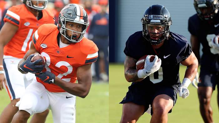 Injury updates on Virginia football running backs Ronnie Walker Jr. and Cody Brown.
